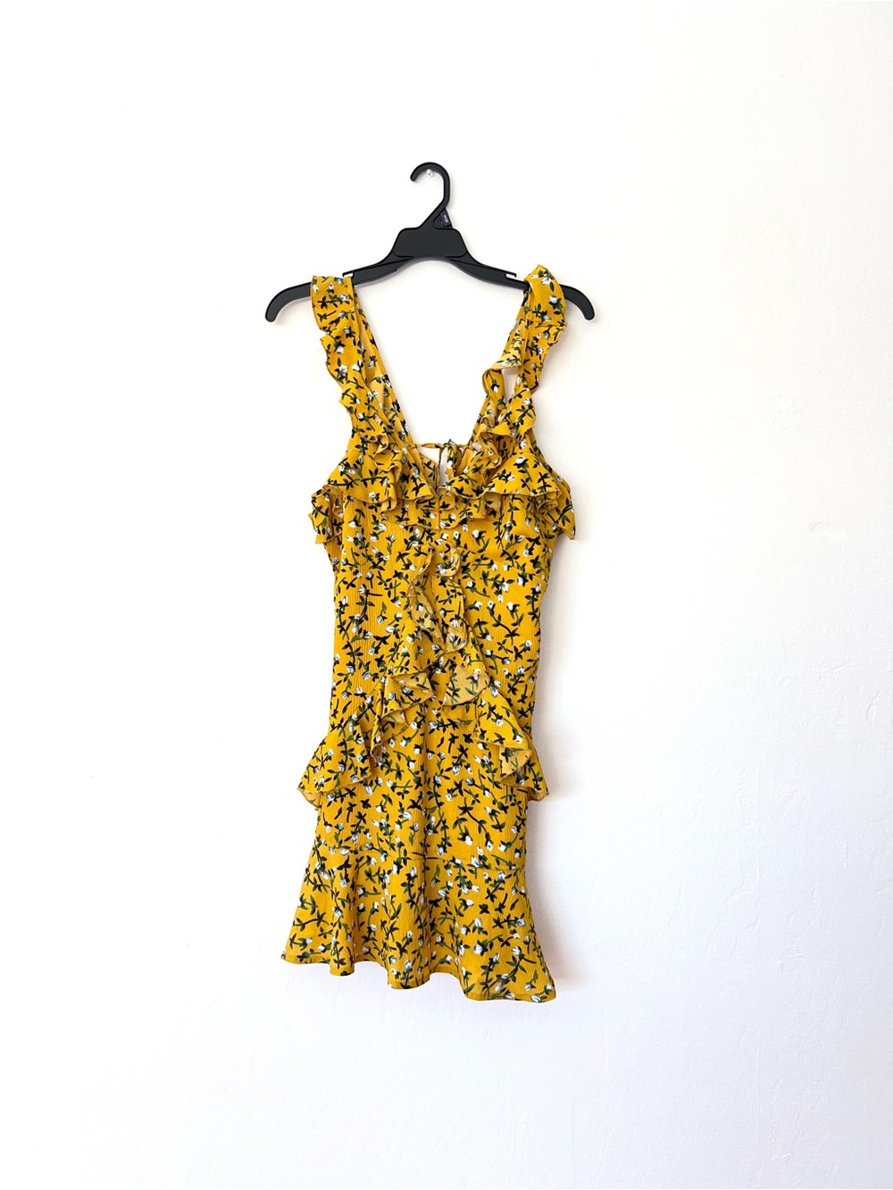 Promesa Floral Print Ruffle Dress